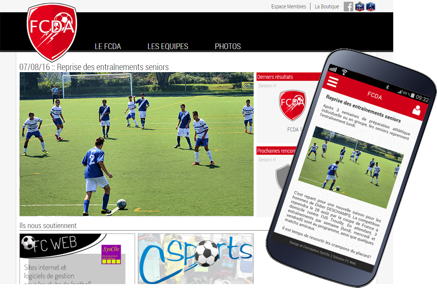 Site internet et application mobile